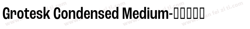 Grotesk Condensed Medium字体转换